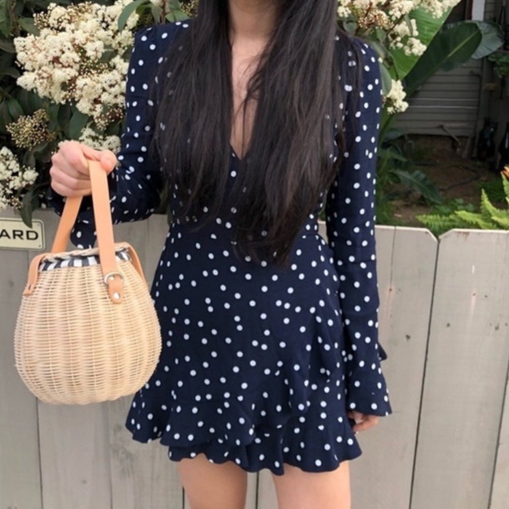 Ralph Lauren blue polkadot dress